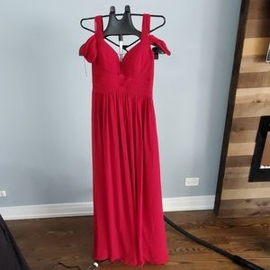 Lulus dress darker red.